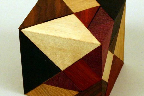 wood tanacube tangram cube made by Josef Pelikan