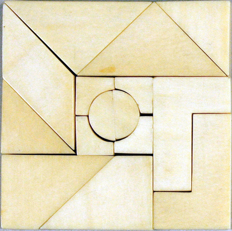 ivory fifteen-piece tangram puzzle