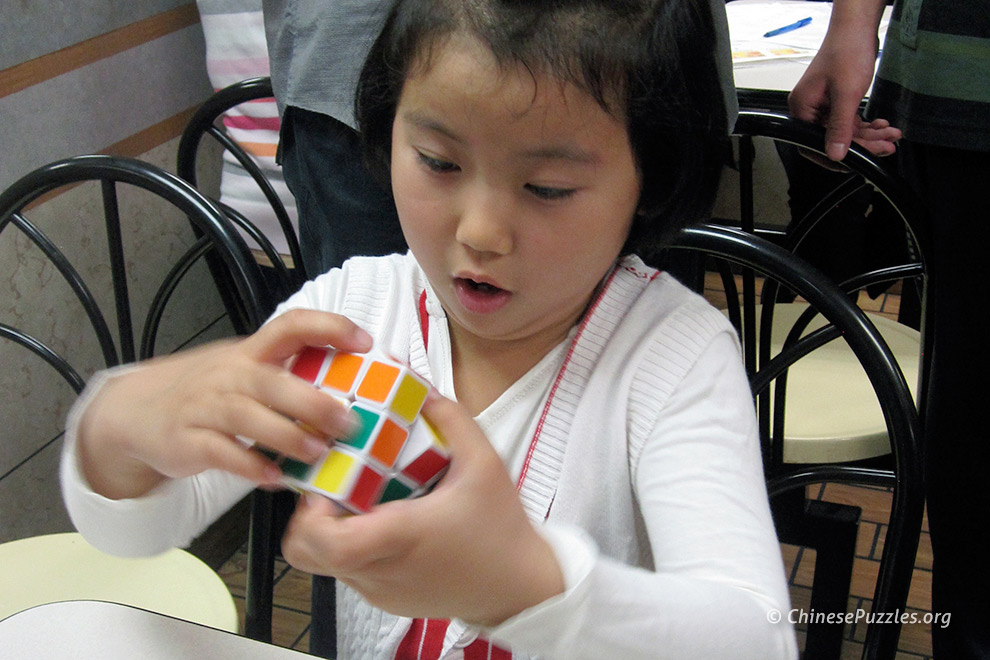 young Rubiks cuber